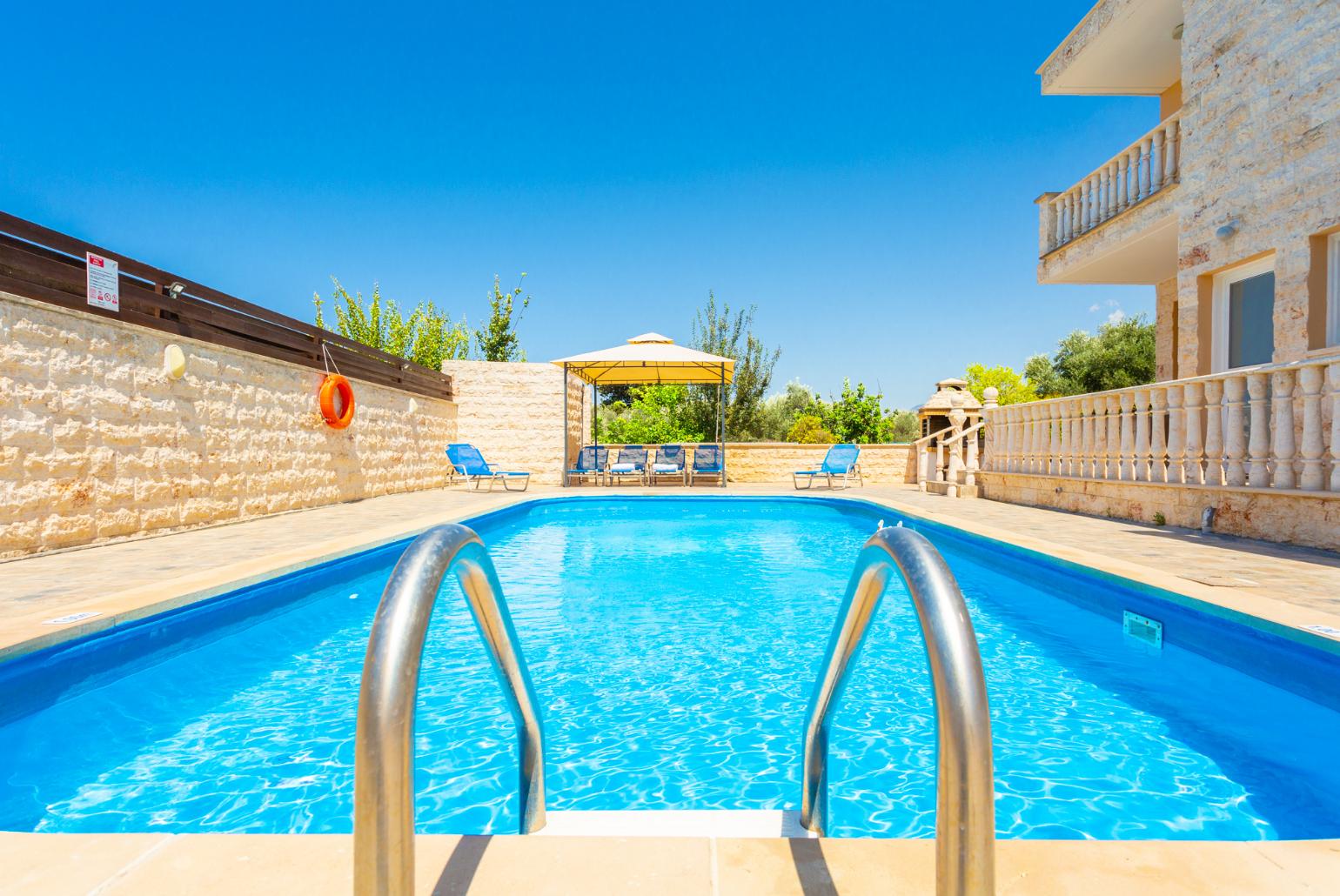 Private pool, terrace, and large garden