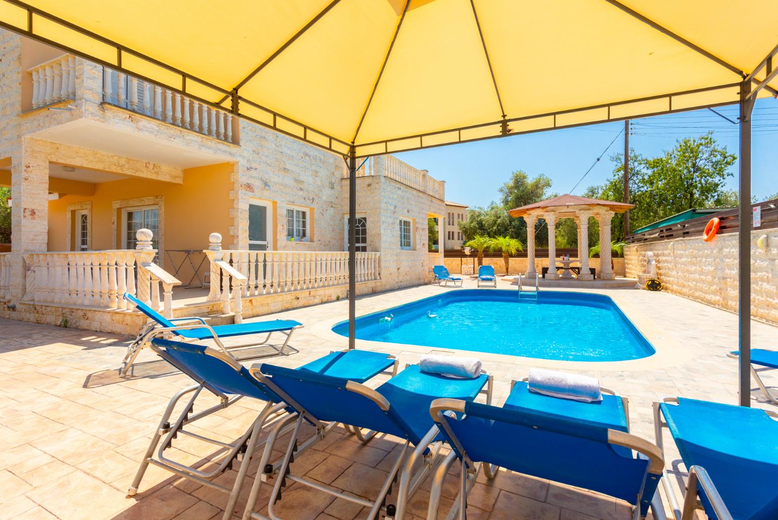 Beautiful villa with private pool, terrace, and large garden