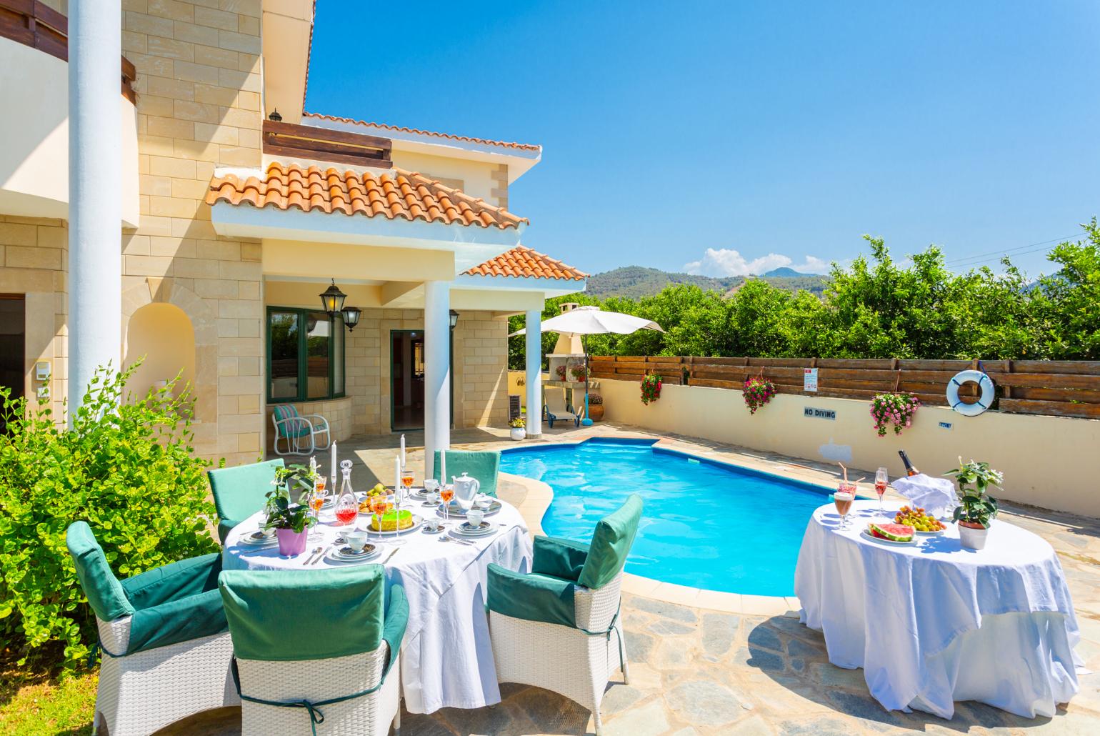 Beautiful villa with private pool, terrace, and garden