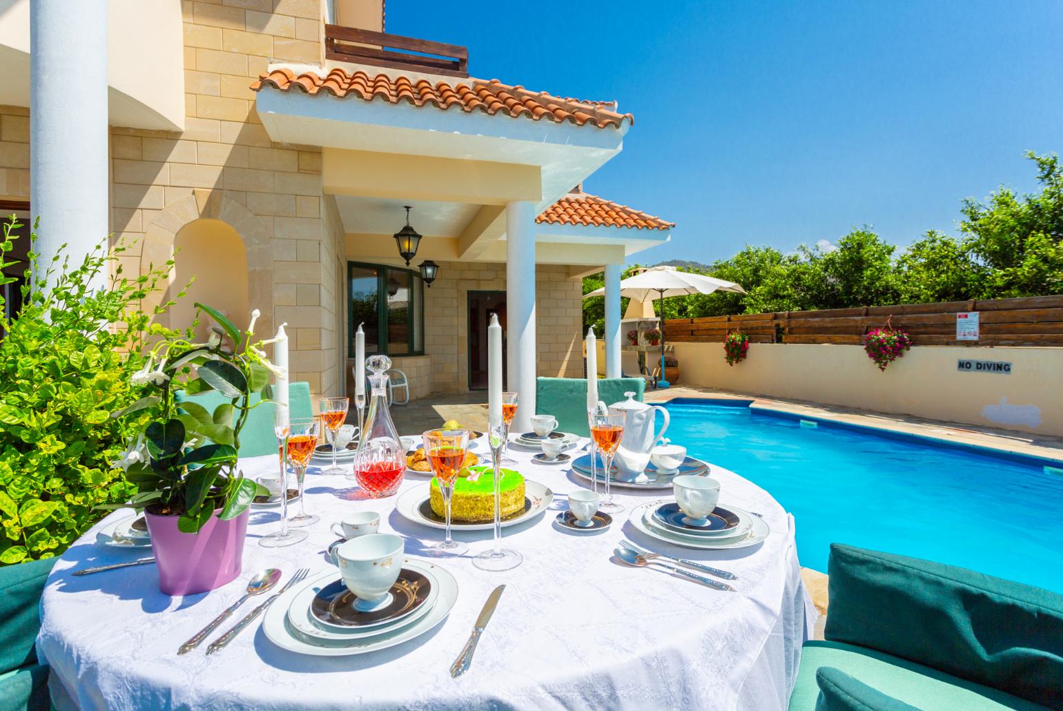 Beautiful villa with private pool, terrace, and garden