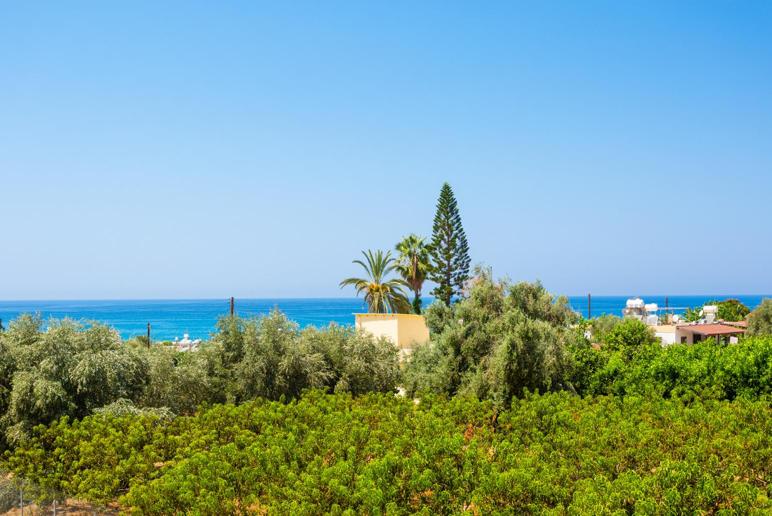 Sea view from bedroom window