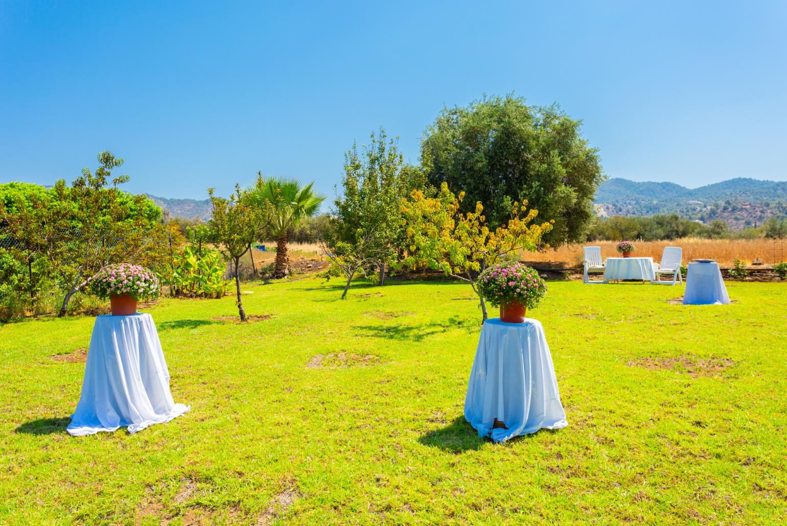 Large garden area