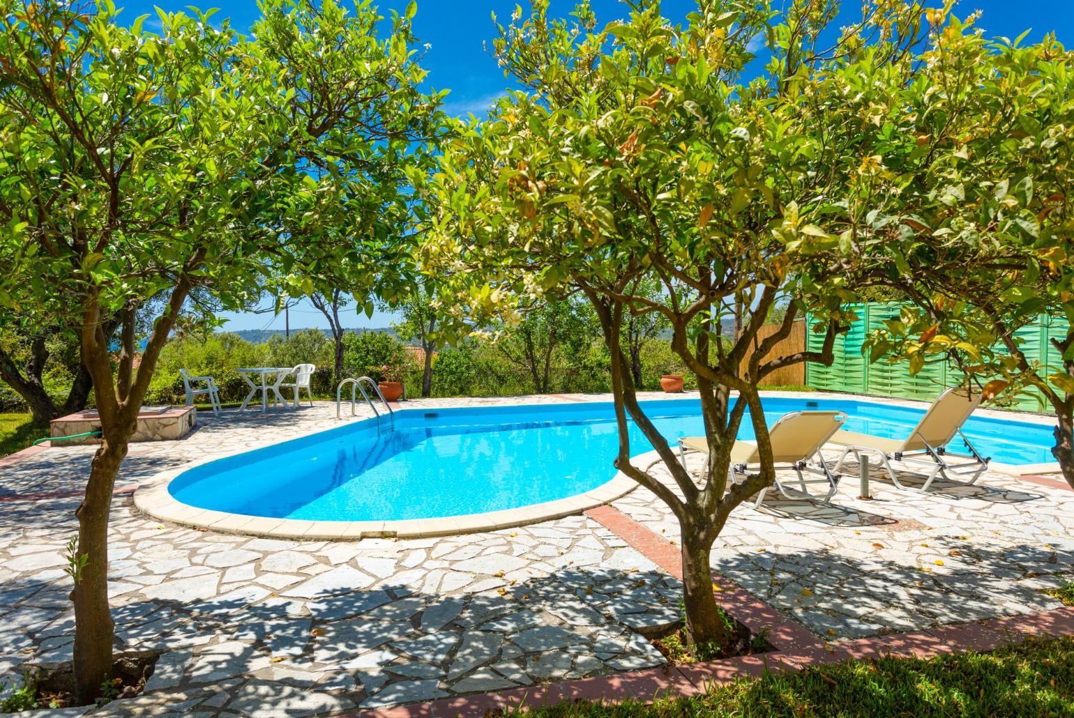 Private pool and terrace