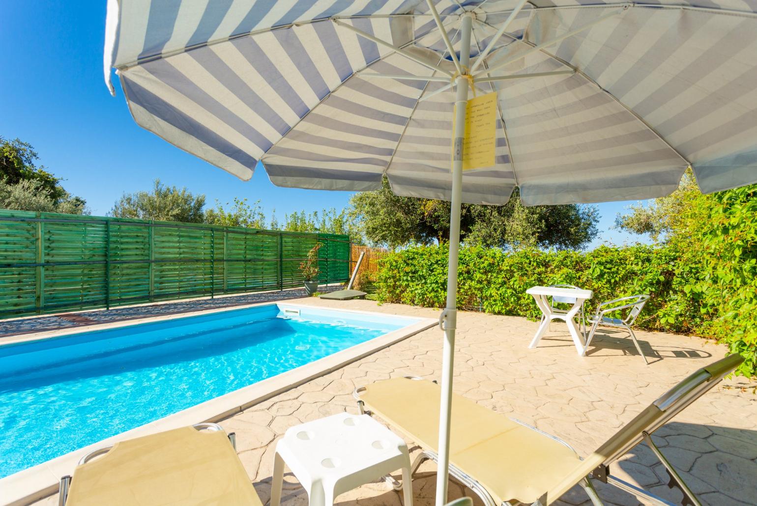 Private pool and terrace