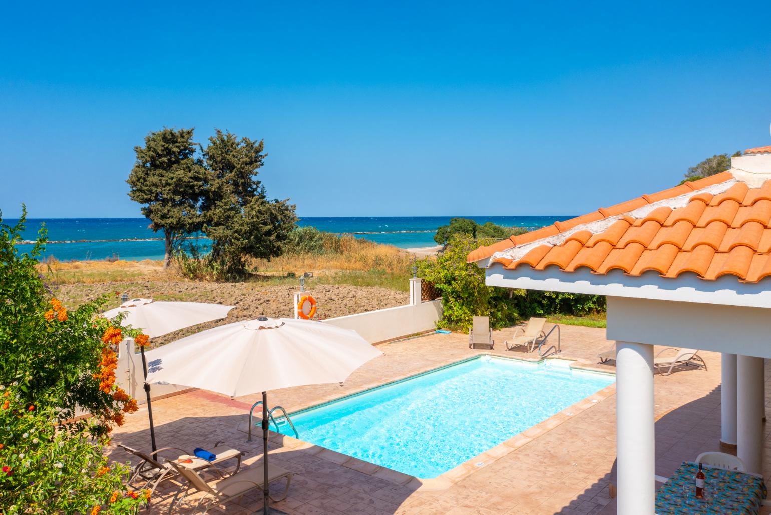 Beautiful villa with private pool and terrace with sea views