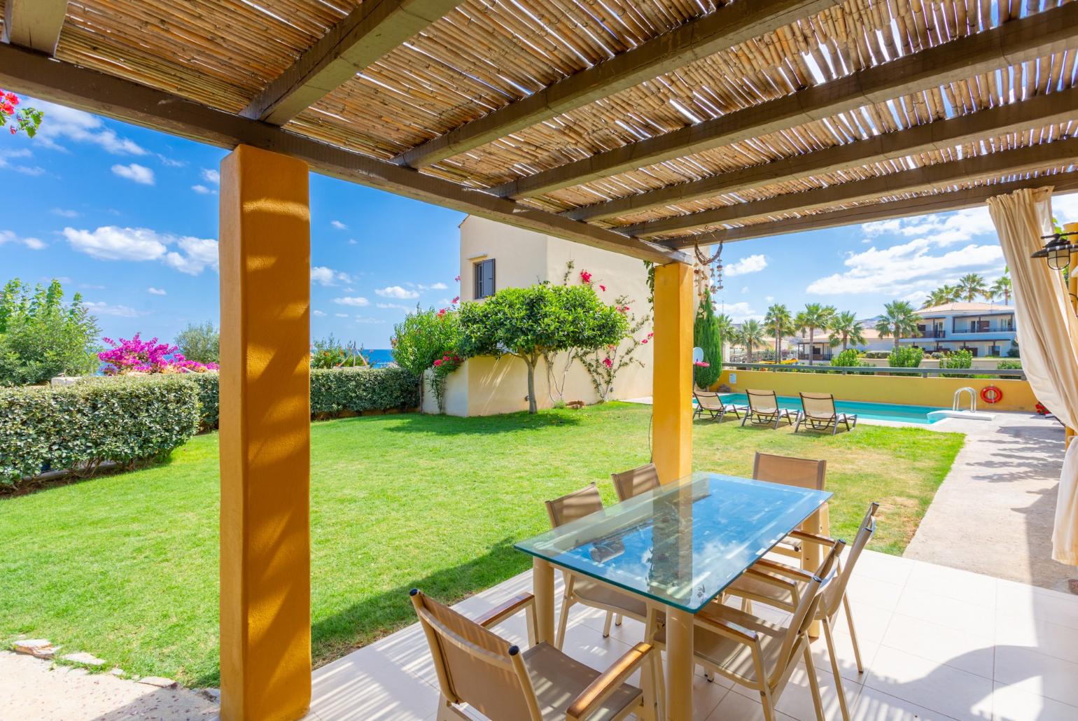 Terrace area with sea views