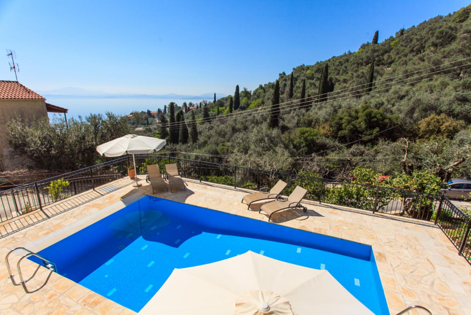 Private pool with terrace area