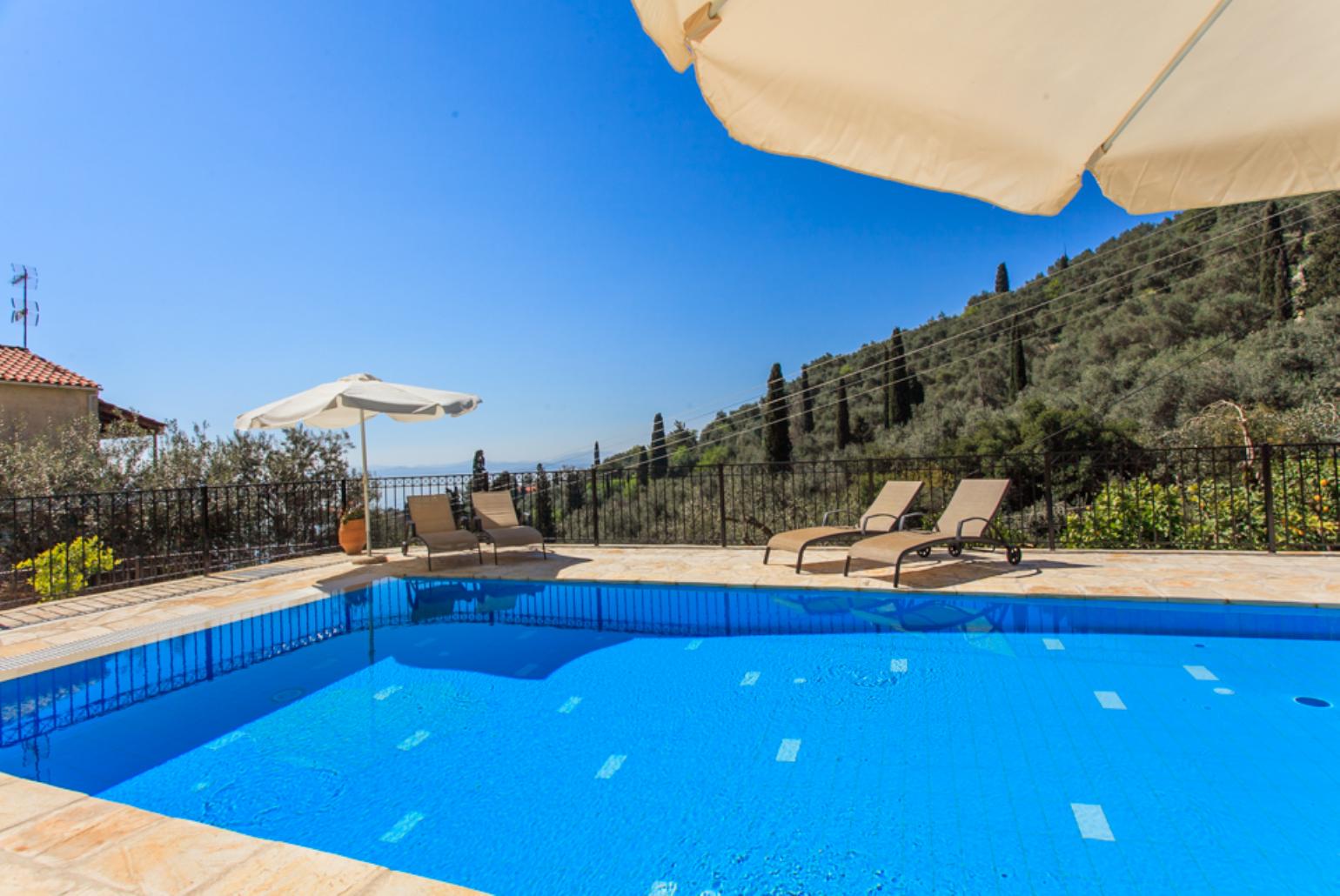 Private pool with terrace area