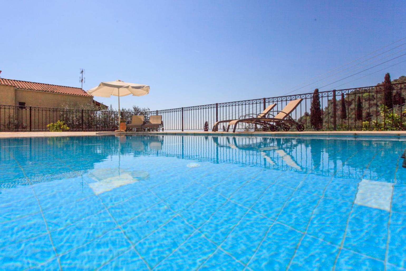 Private pool with terrace area