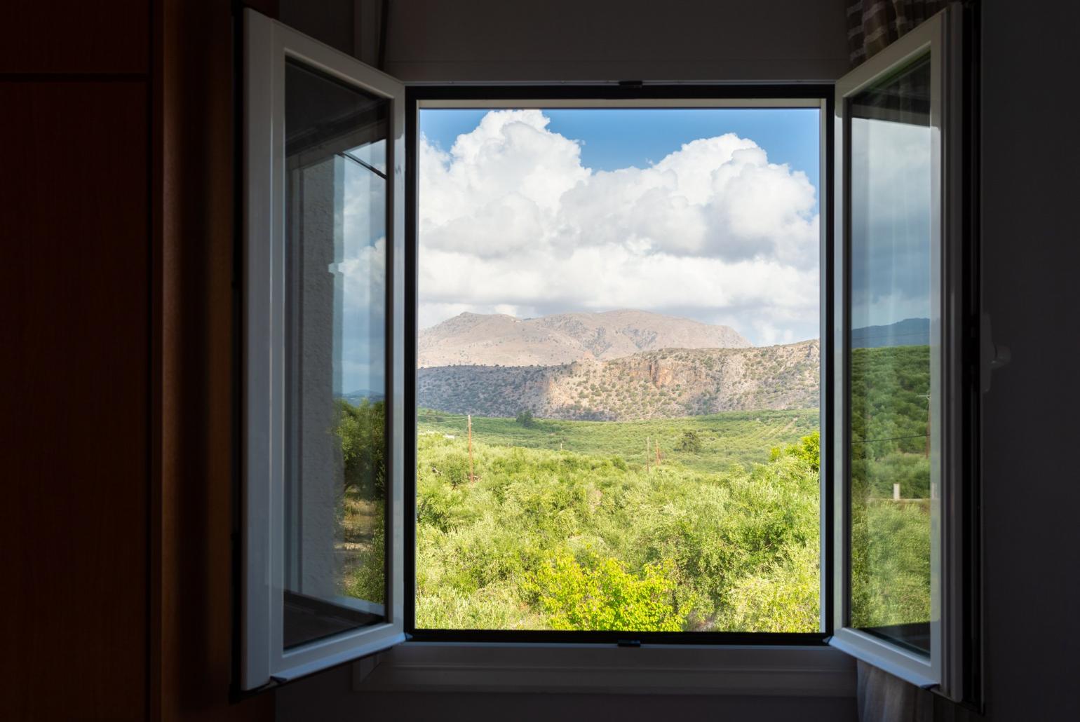 View from bedroom window