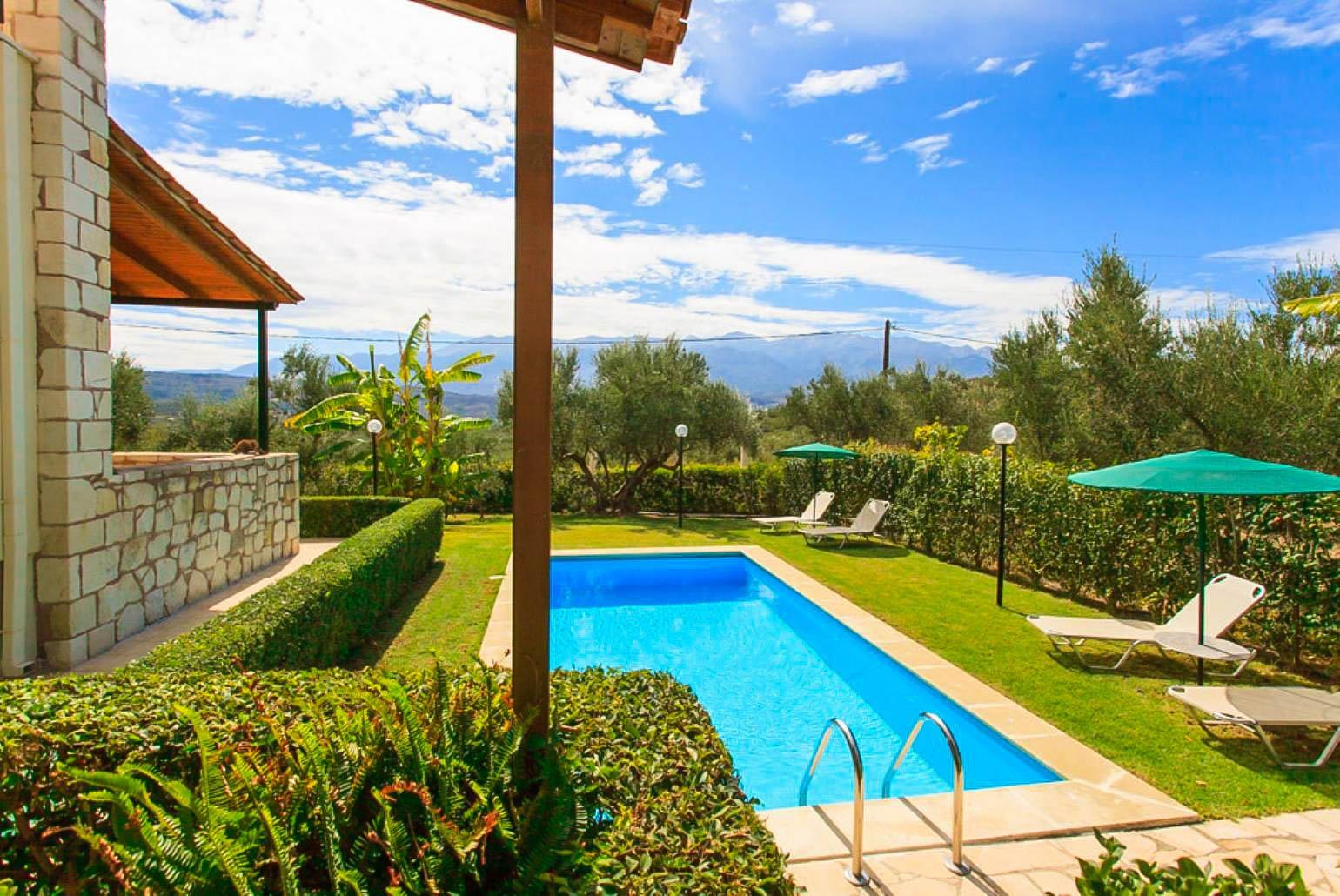 Private pool with terrace and garden