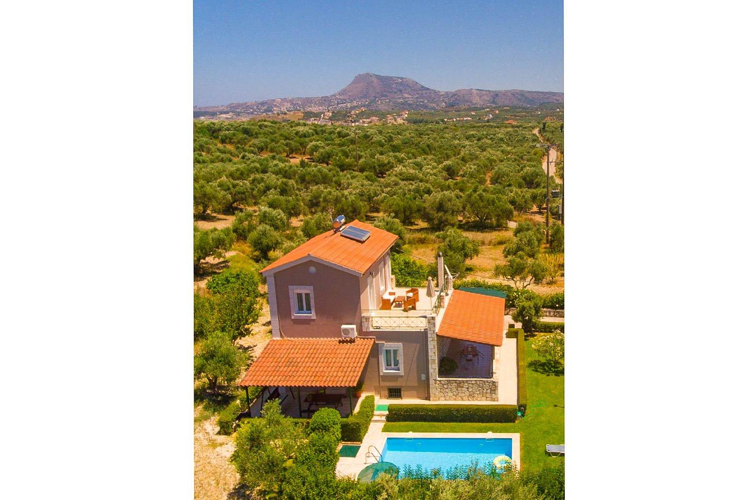 Aerial view of Villa Giannis