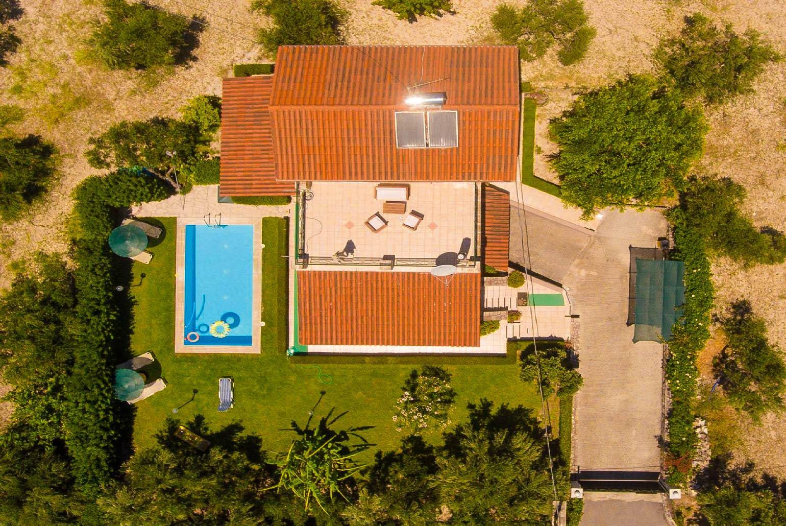 Aerial view of Villa Giannis