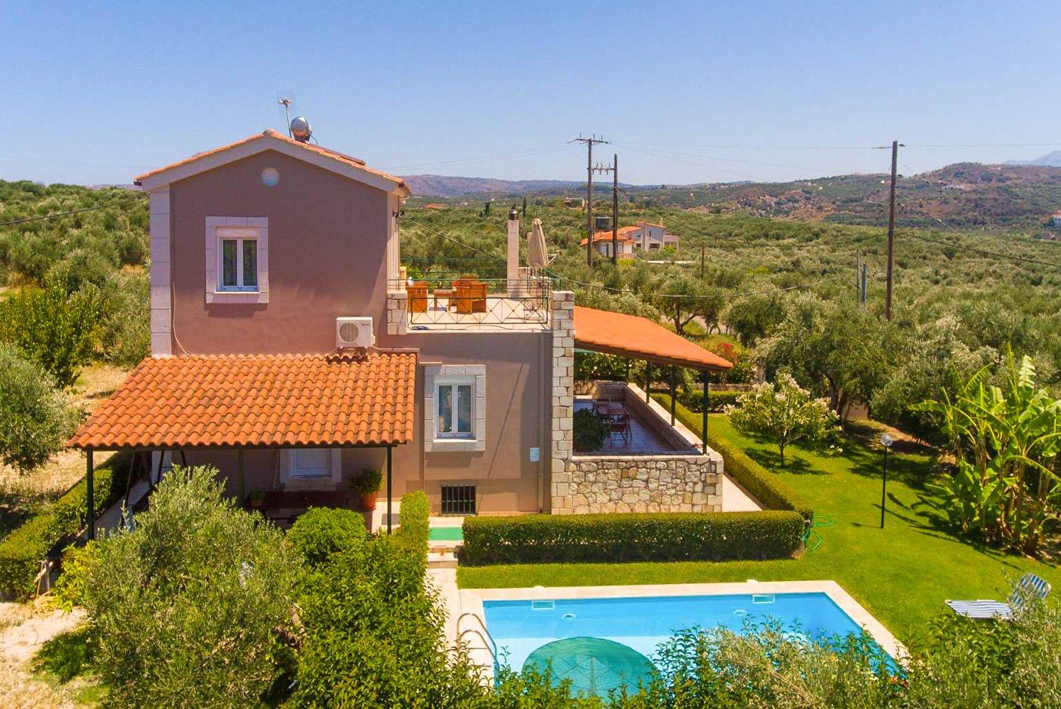 Aerial view of Villa Giannis
