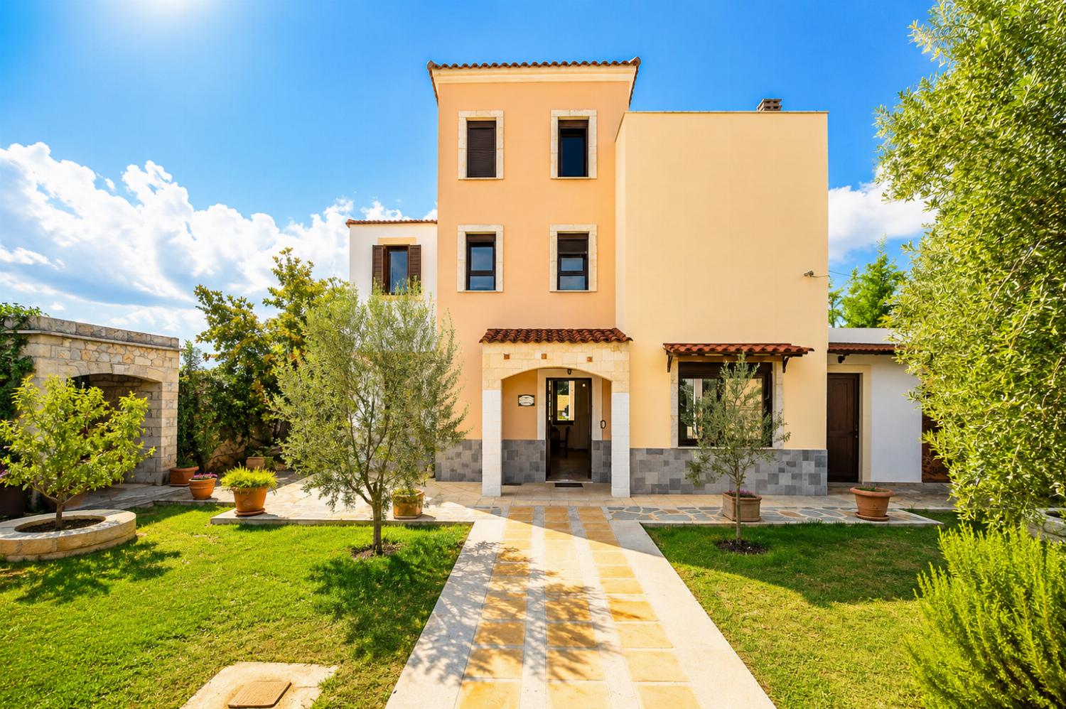 Entrance to villa