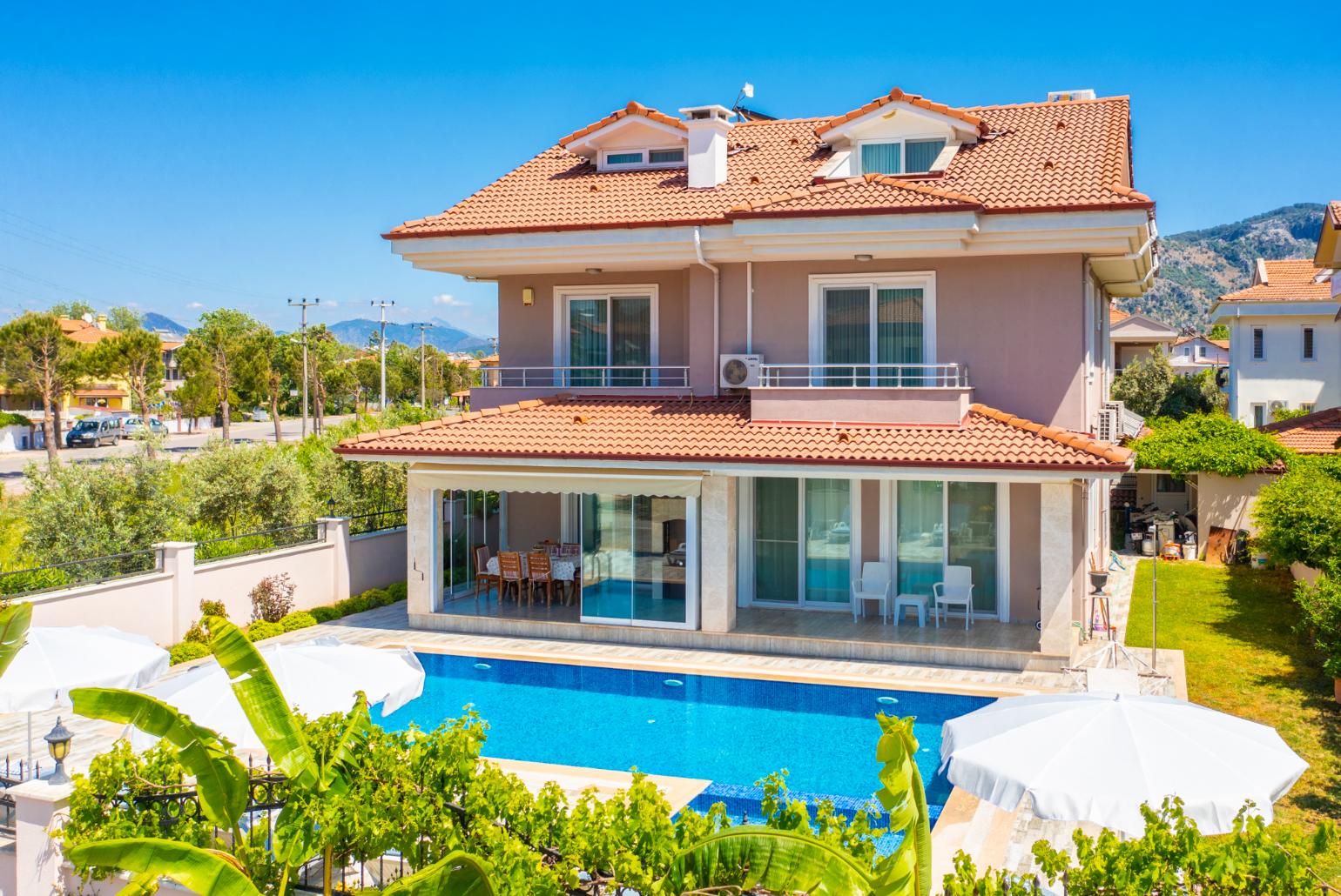 Aerial view of Villa Seda
