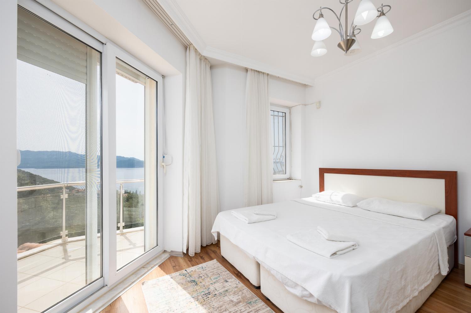 Double bedroom with A/C and sea views
