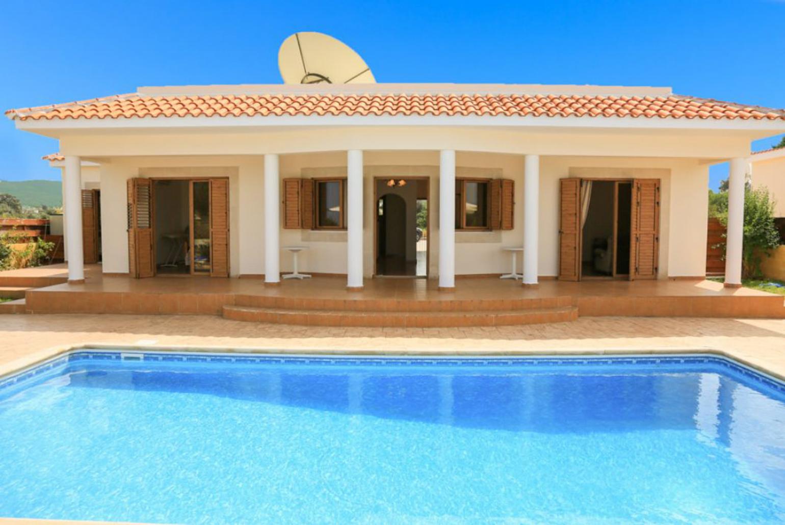 ,Beautiful villa with private pool and terrace with sea views