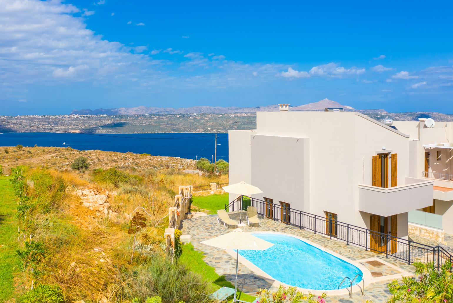 Beautiful villa with private pool and terrace with sea and mountain views