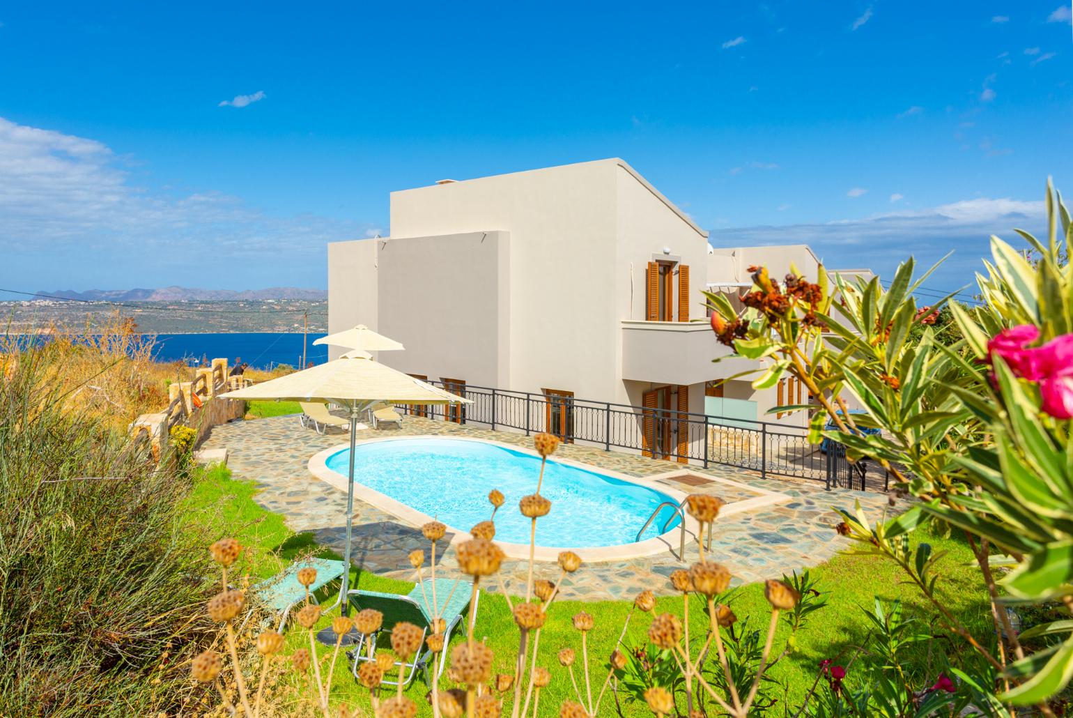 Beautiful villa with private pool and terrace with sea and mountain views