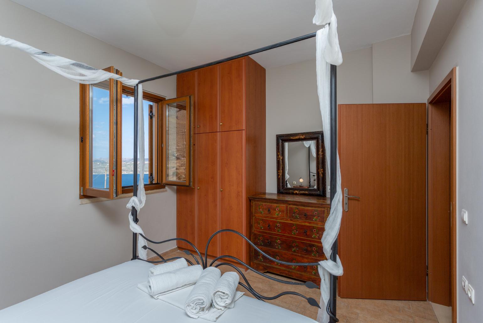 Double bedroom with A/C and sea views