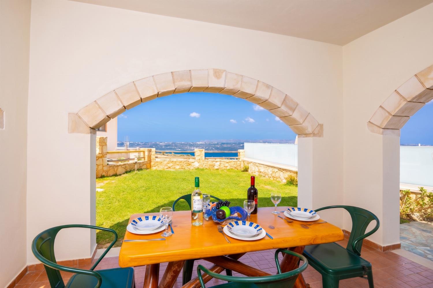 Sheltered terrace area