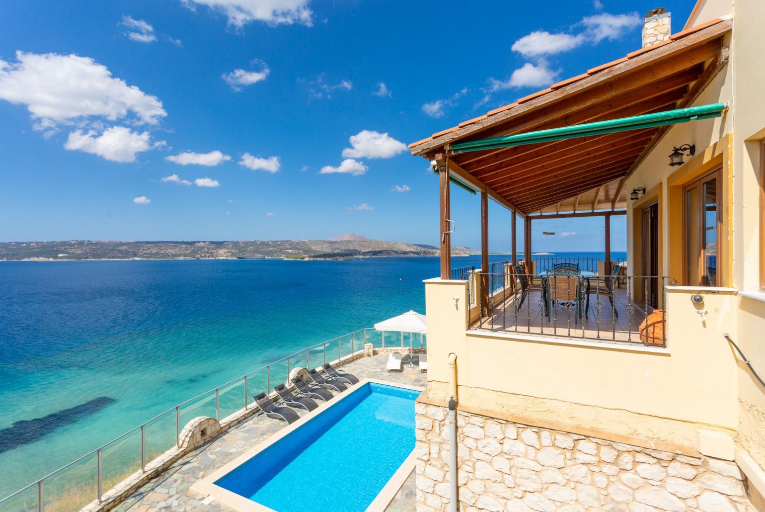 Beautiful villa with private pool, terrace, and panoramic sea views