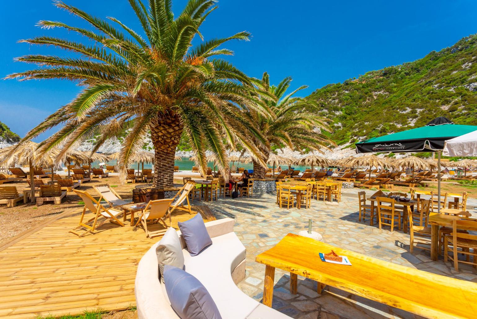 Taverna at Glysteri Beach - only a 7 minute walk from Villa Glysteri