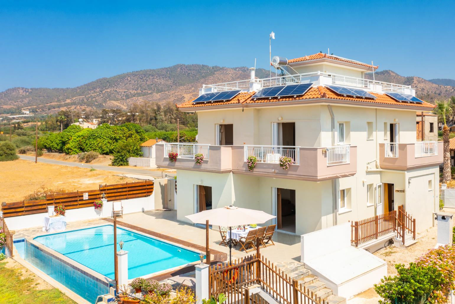 Aerial view of Kalisto Beach Villa