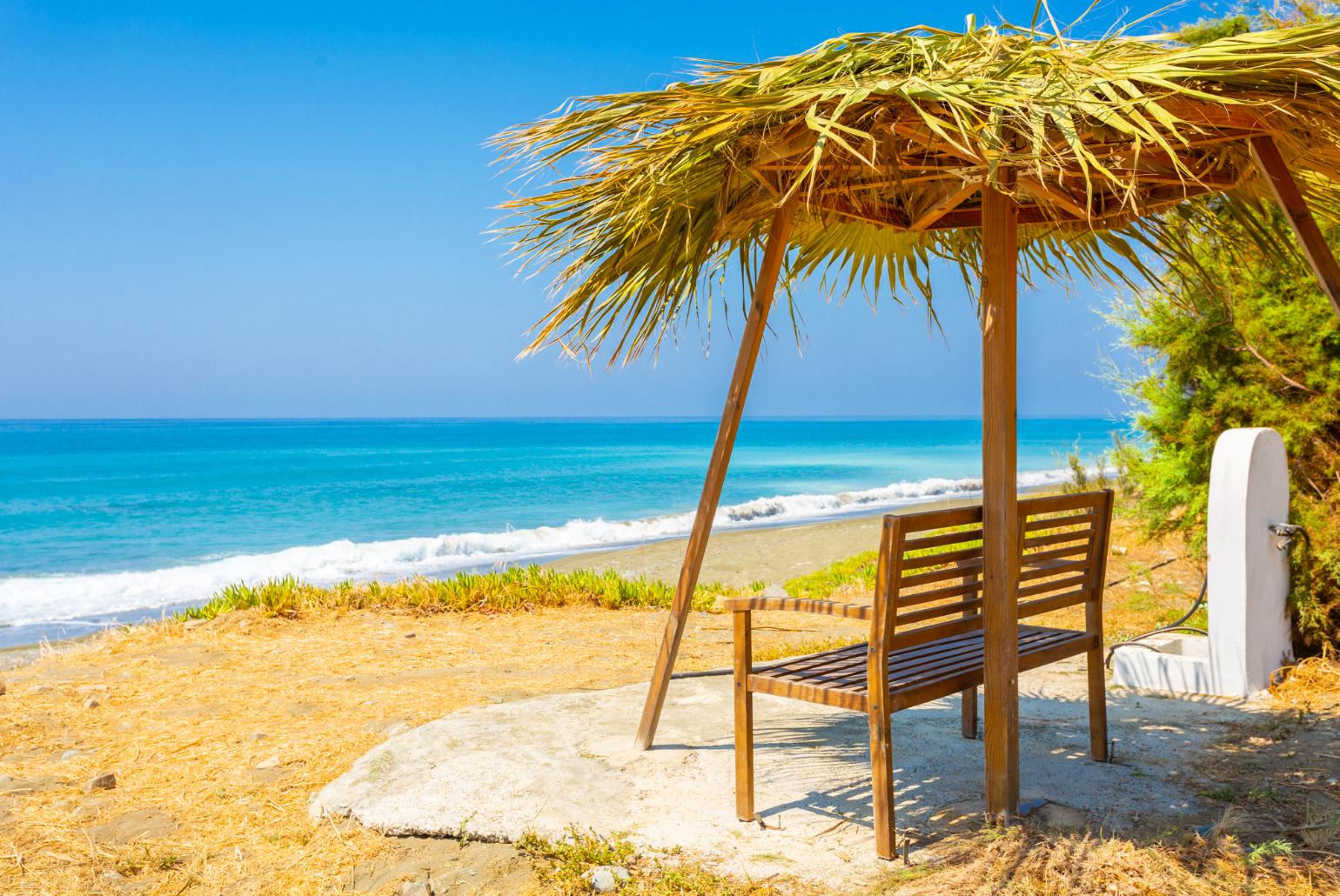 Beach directly in front of Kalisto Beach Villa