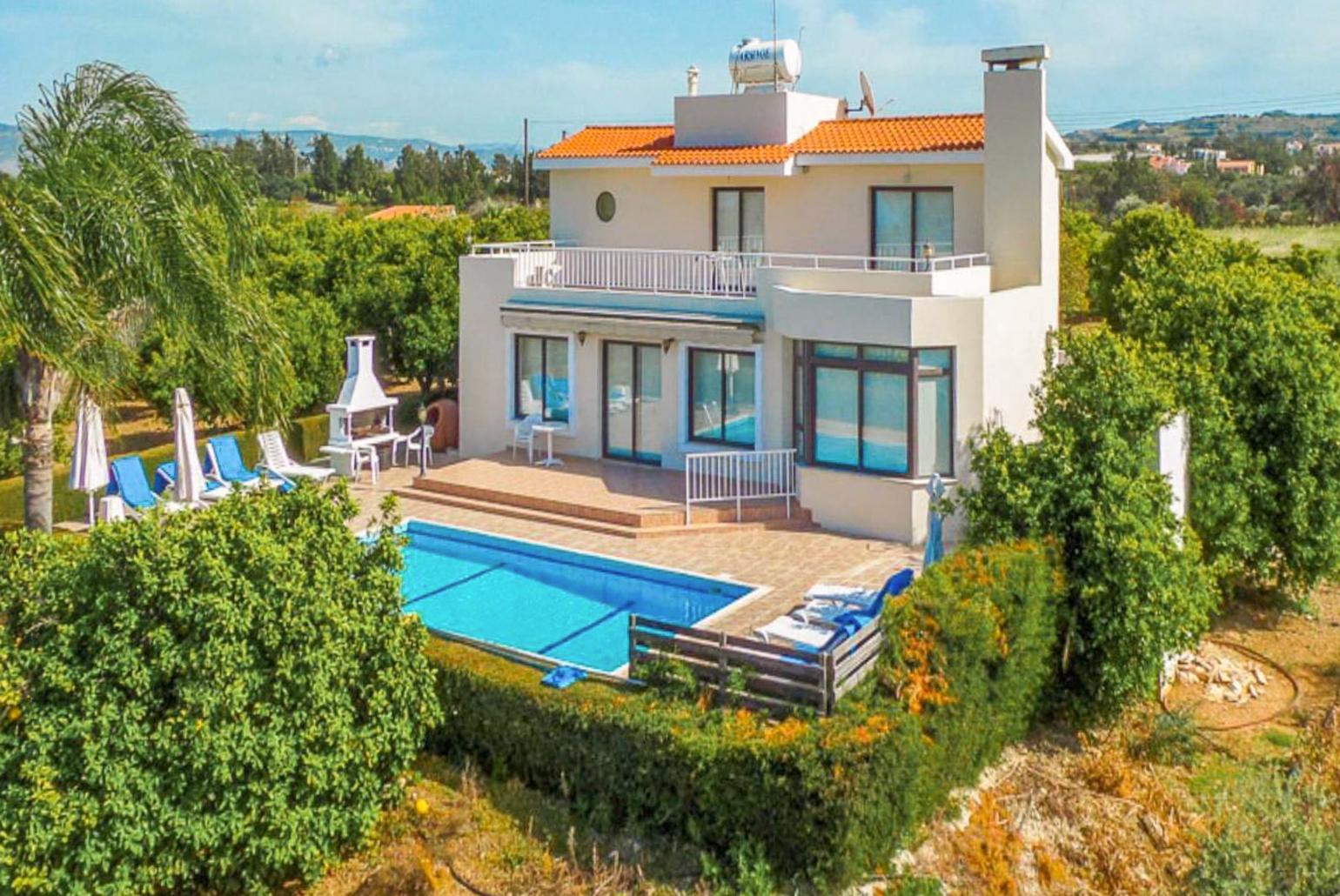 Aerial view of Villa Bougainvillea