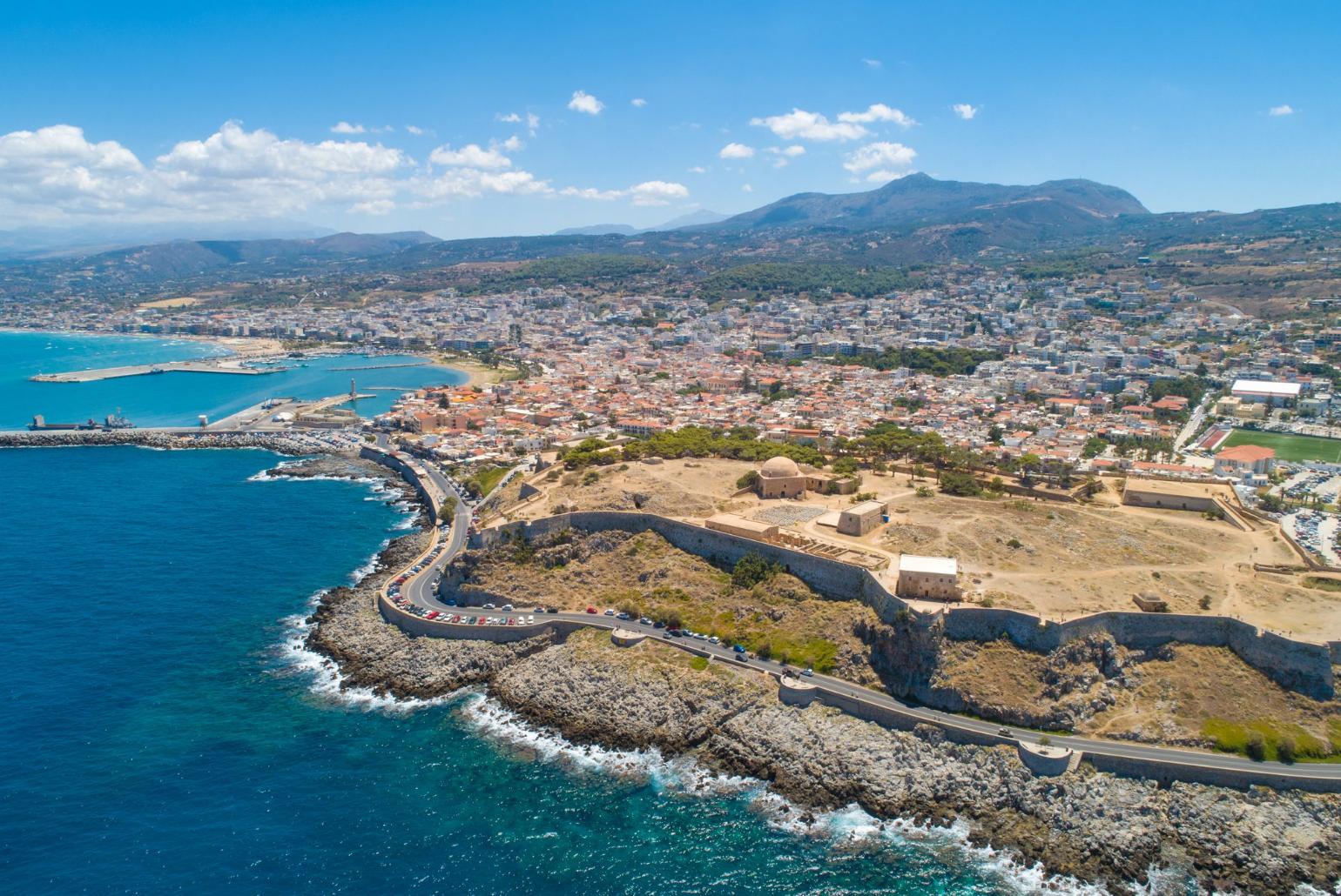 Aerial view of Rethymno