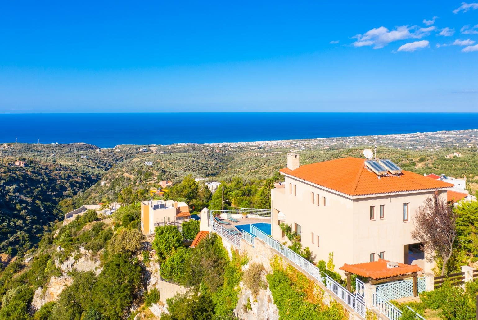 Aerial view of Villa Selini