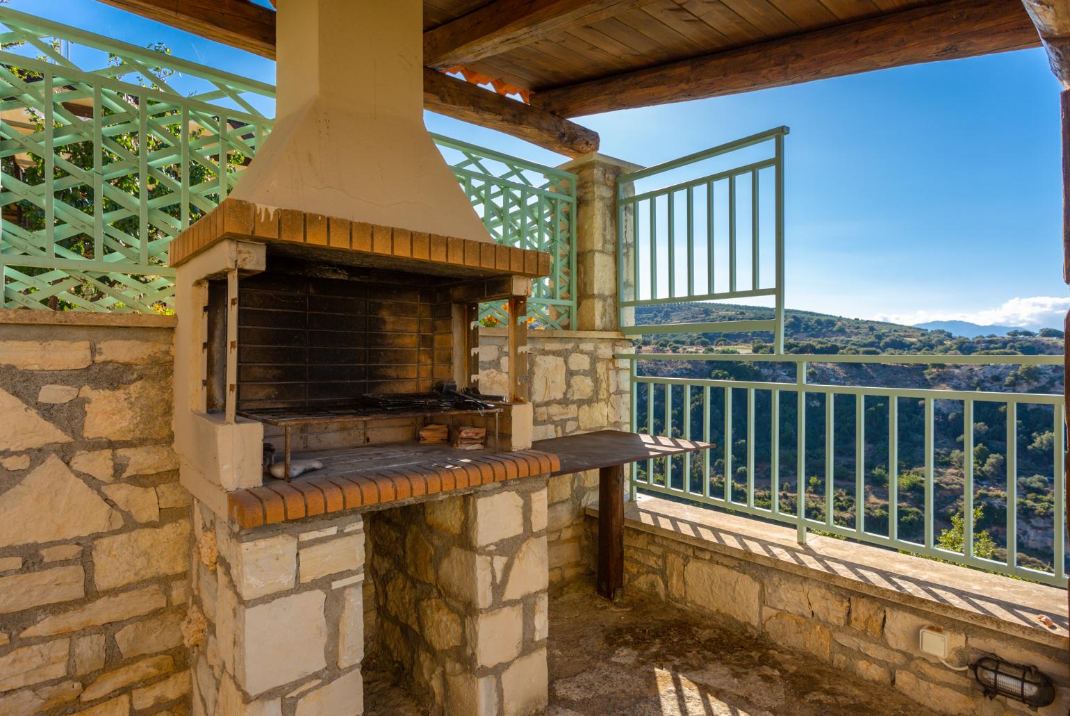 Sheltered BBQ area