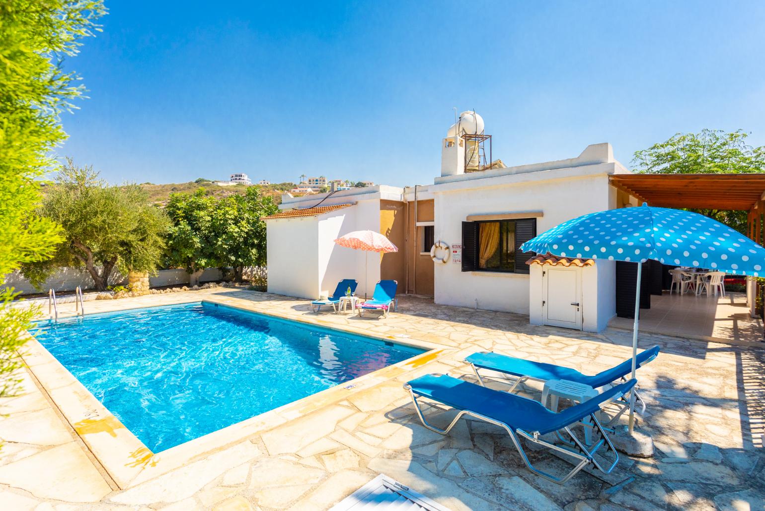 Beautiful villa with private pool and terrace with sea views