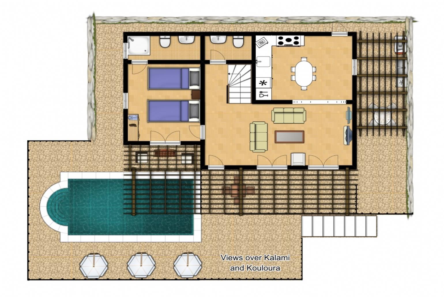 Floor plan - Pool Level