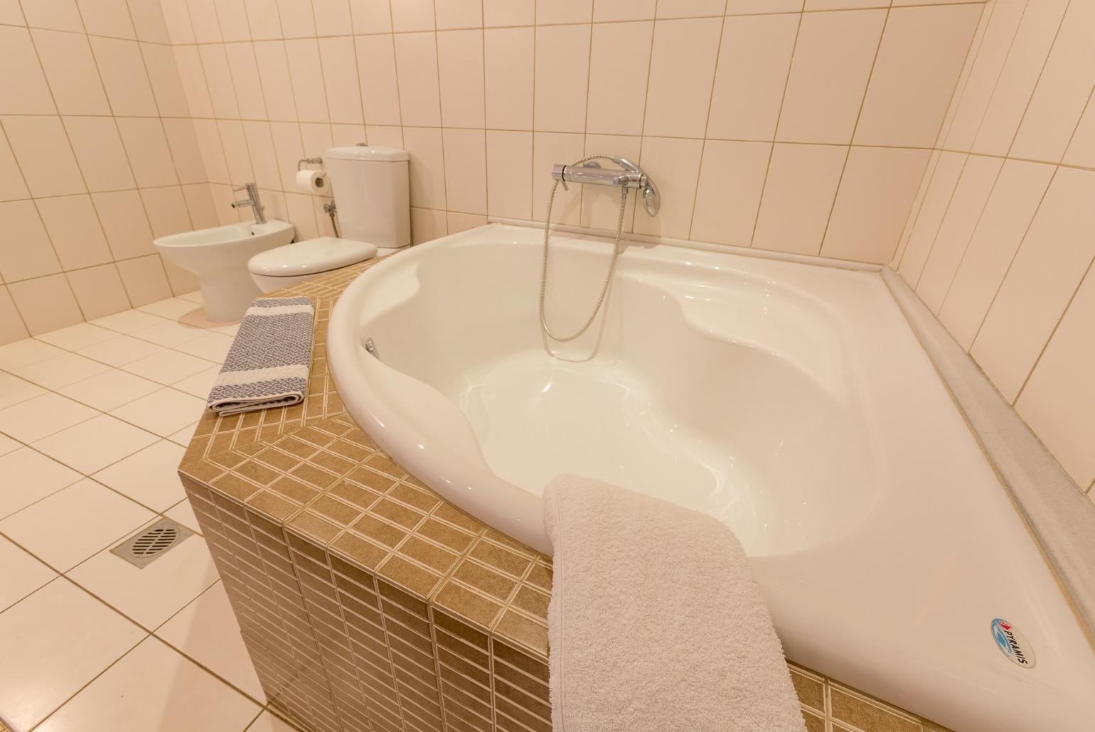 Family bathroom Family bathroom with bath and shower