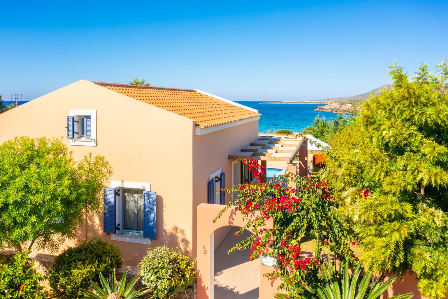 Aerial view of Maria Beach House