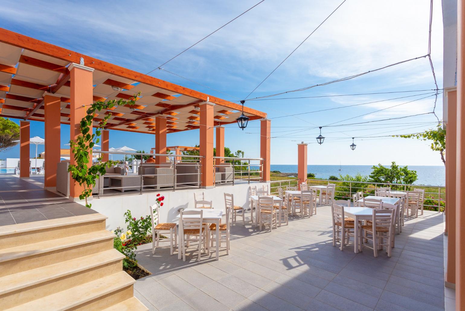 Taverna at Remetzo Village with beautiful sea views