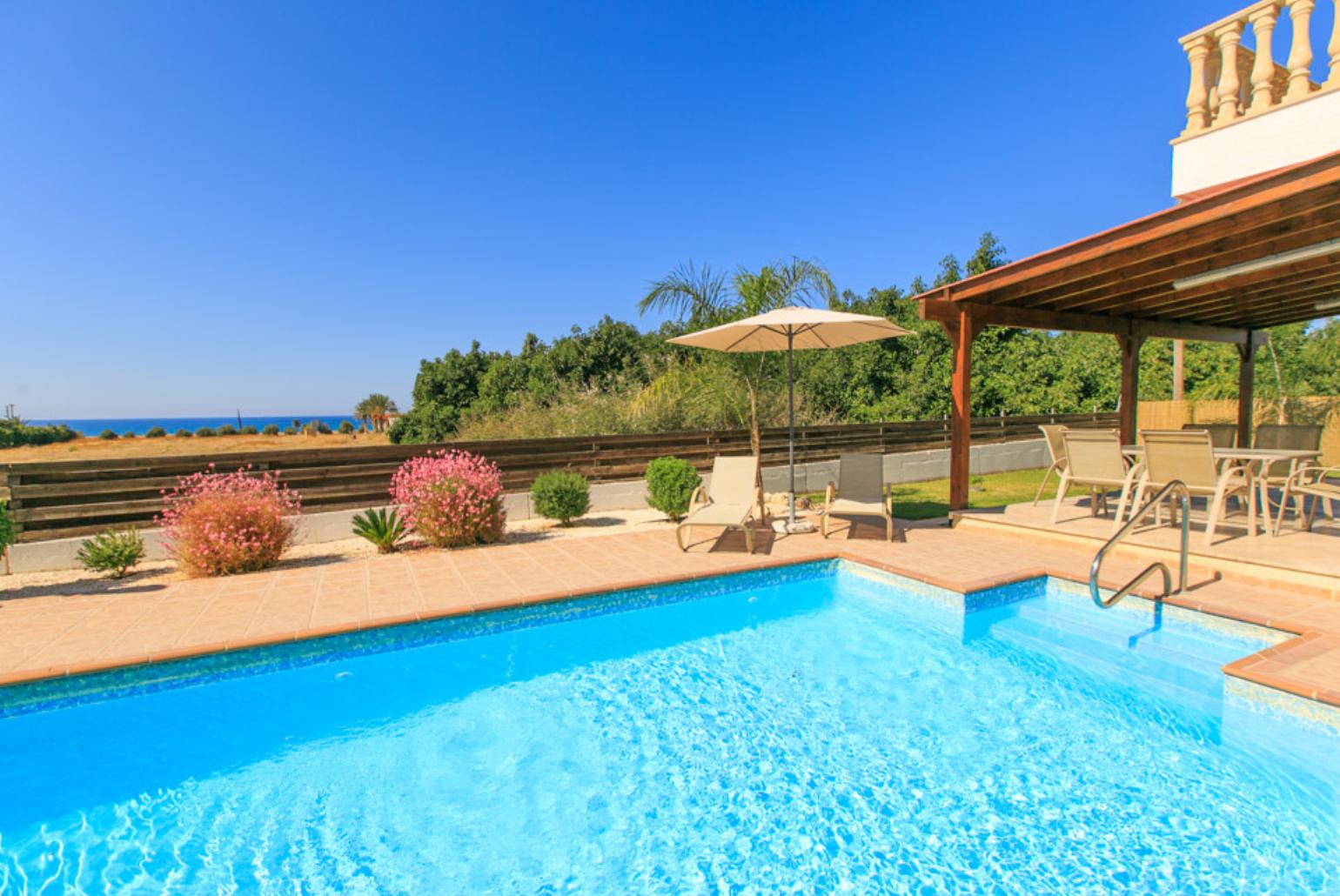 Private pool with terrace and garden