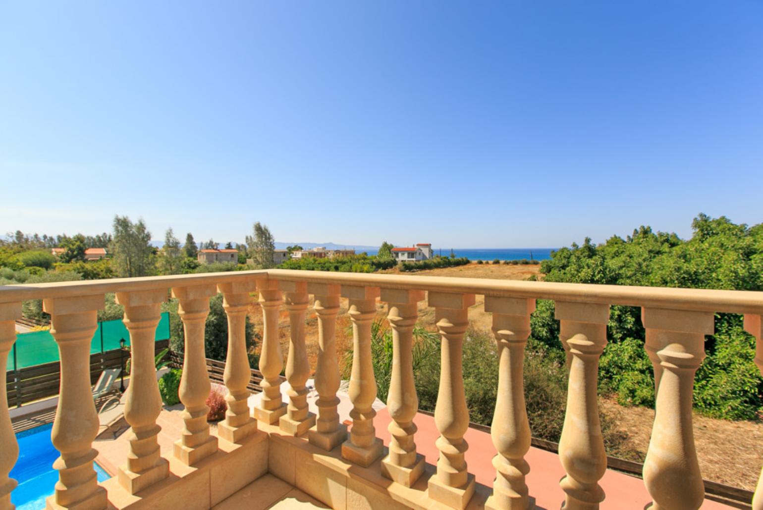 Balcony with panoramic views