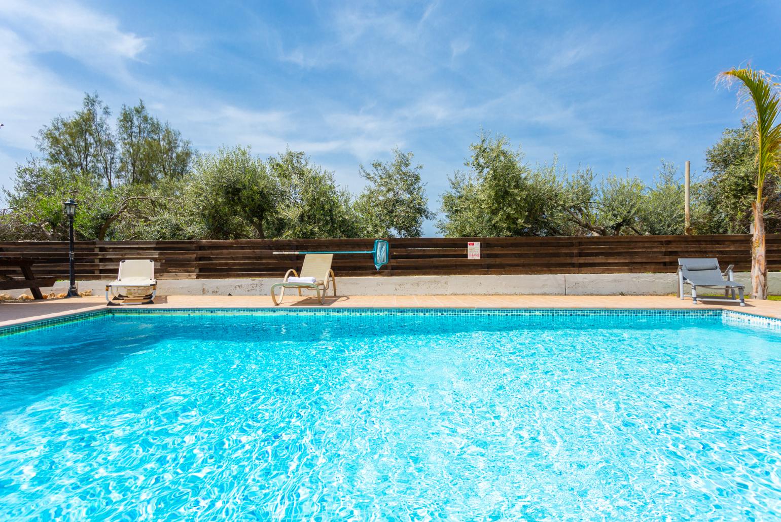 Private pool and terrace