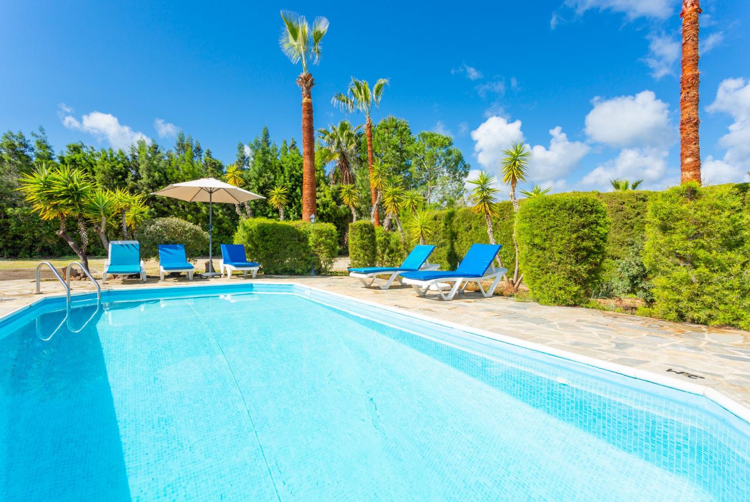 Private pool and terrace