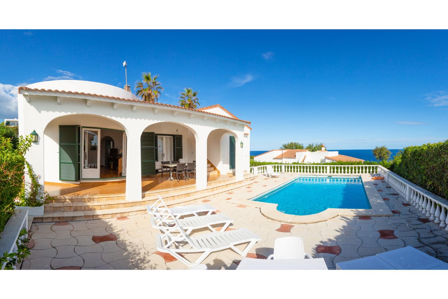 Beautiful villa with private pool and terrace with sea views