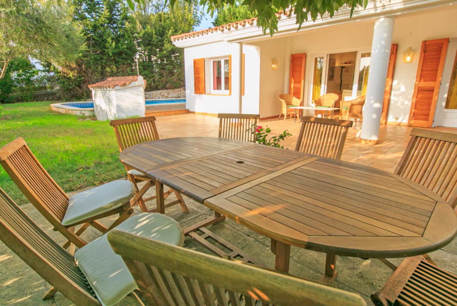 Outdoor seating area