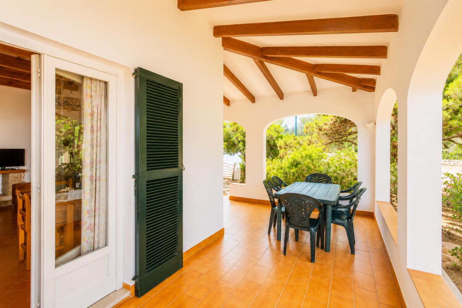 Sheltered terrace