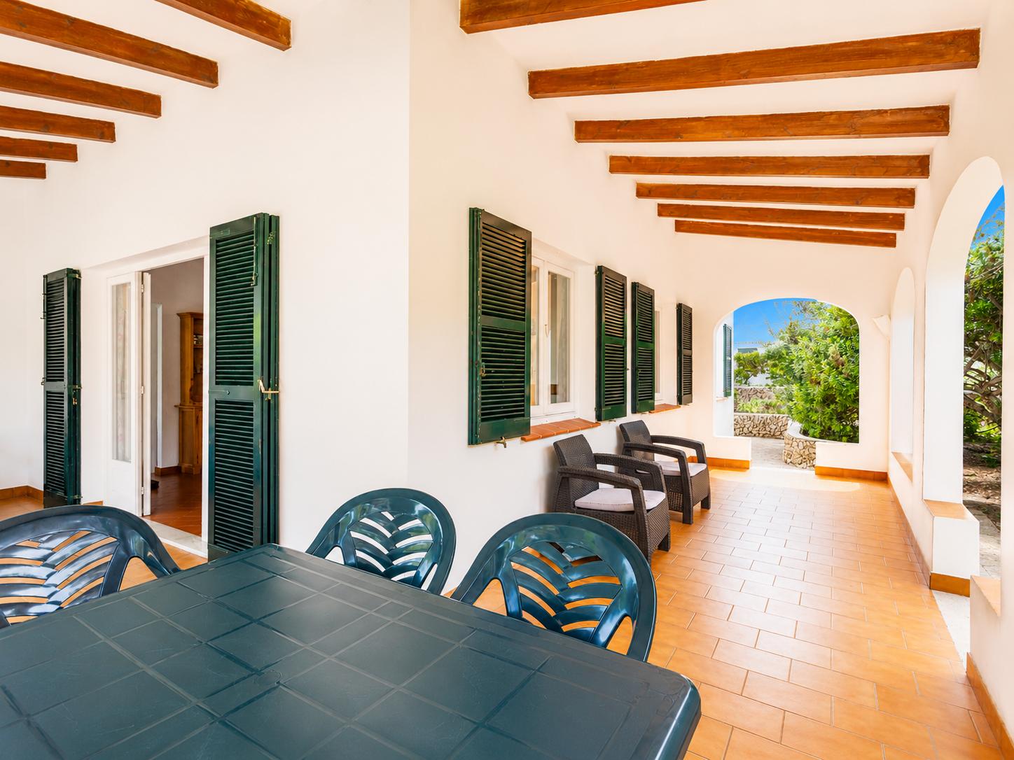 Sheltered terrace