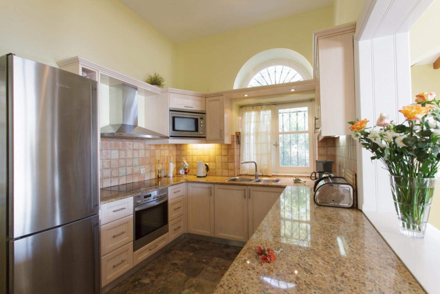 Open plan equipped kitchen