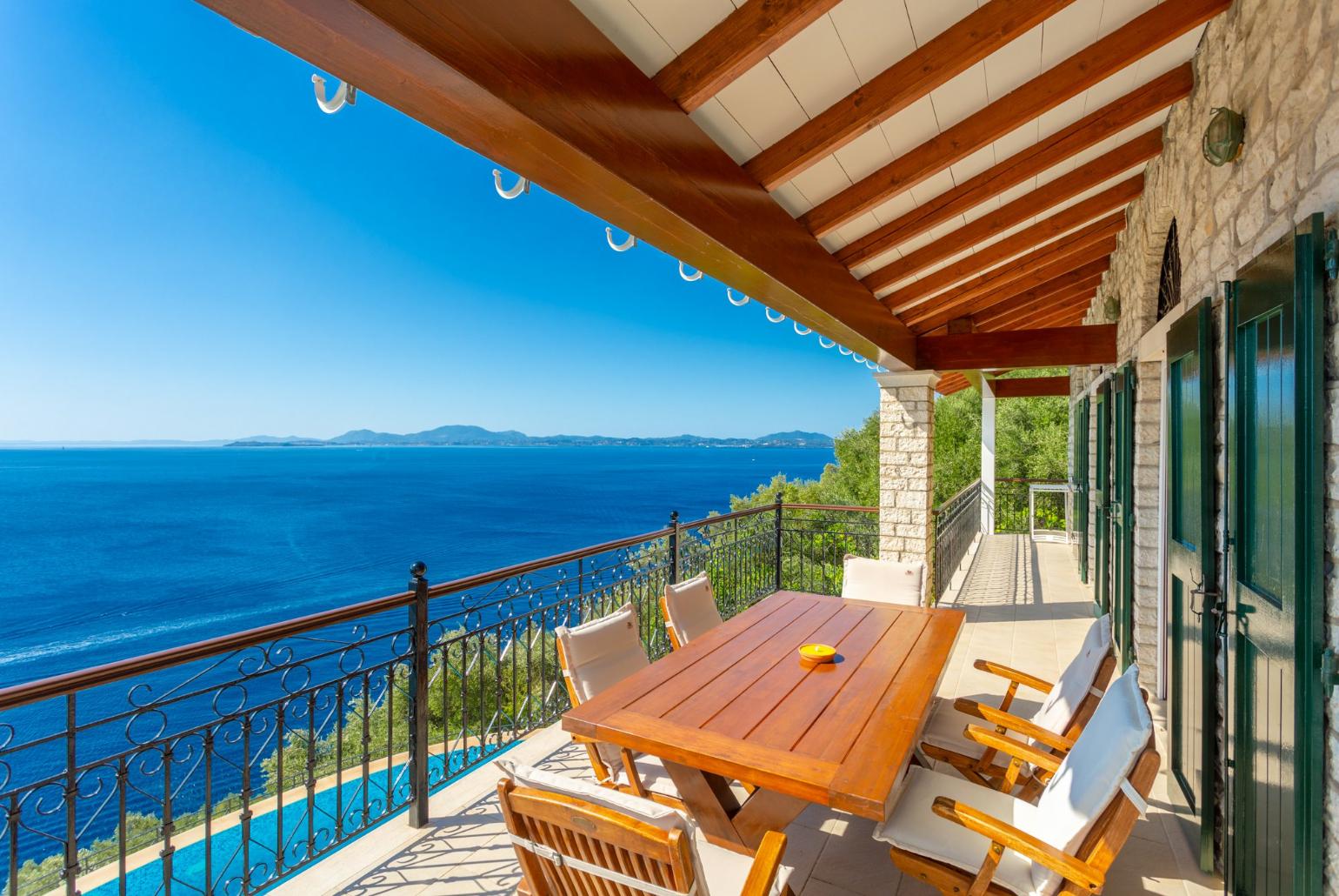 Beautiful villa with private infinity pool and terrace with panoramic sea views