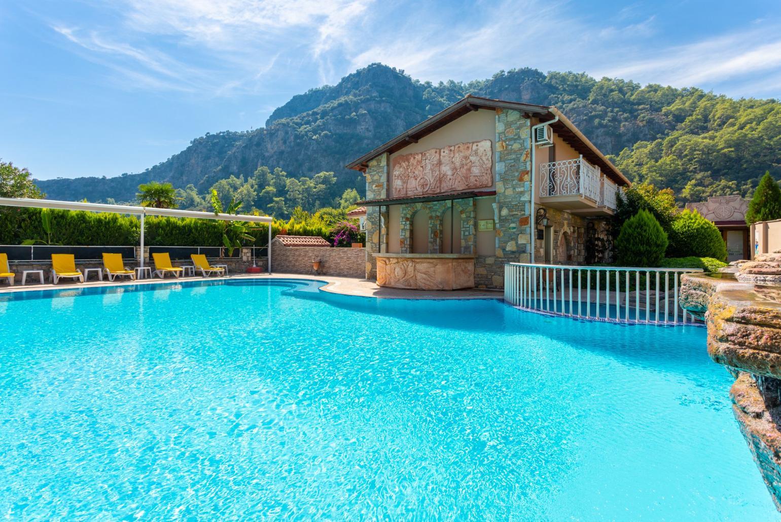 Large shared pool at Paradise Club